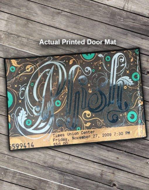 Concert Ticket Stub Door Mat FREE U.S. SHIPPING! Phunky Threads