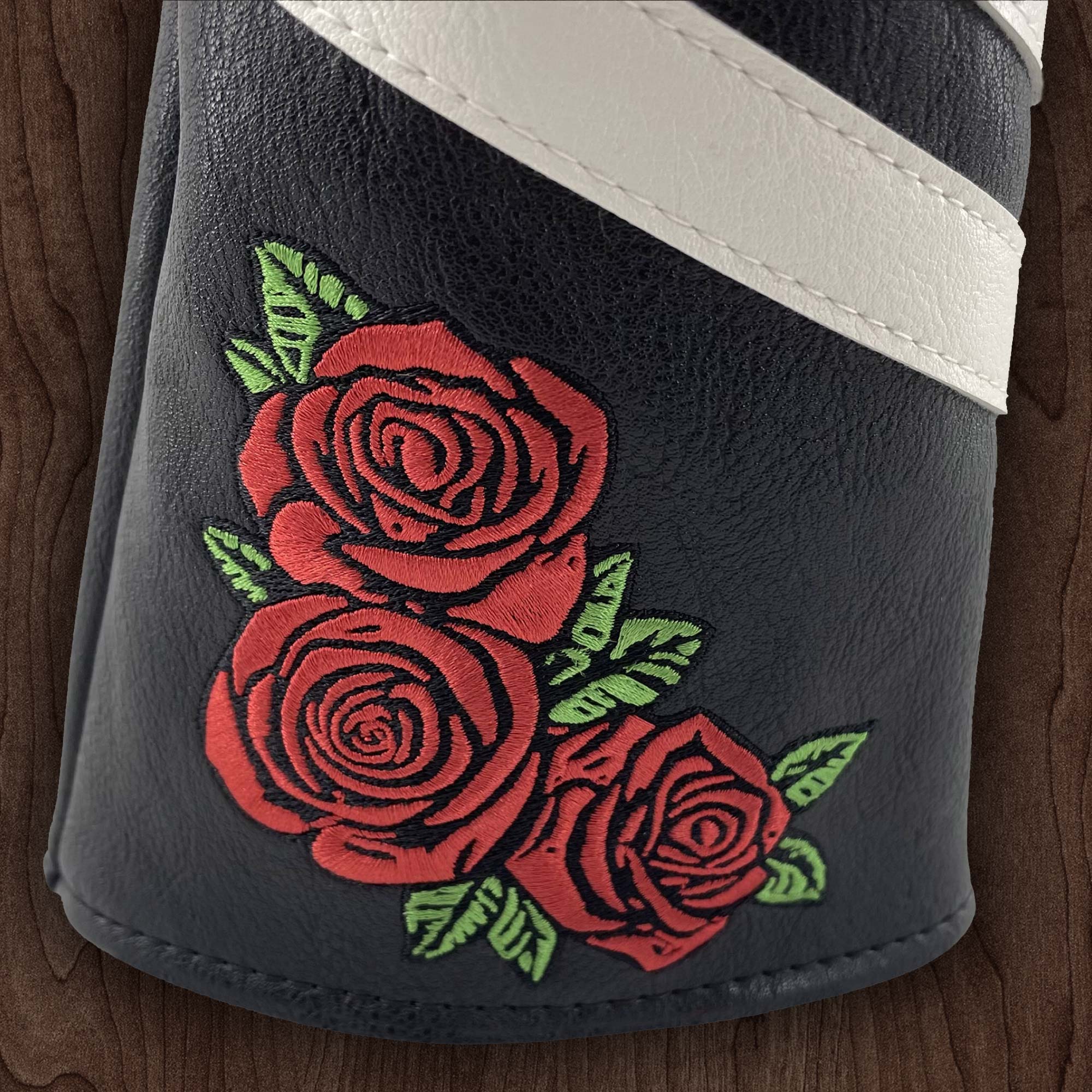 Dead Inspired - Leather Grateful Roses Golf Mallet Putter Head Cover - FREE  U.S. SHIPPING! - Phunky Threads